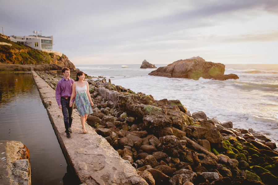 san francisco engagement photographer sutro bath