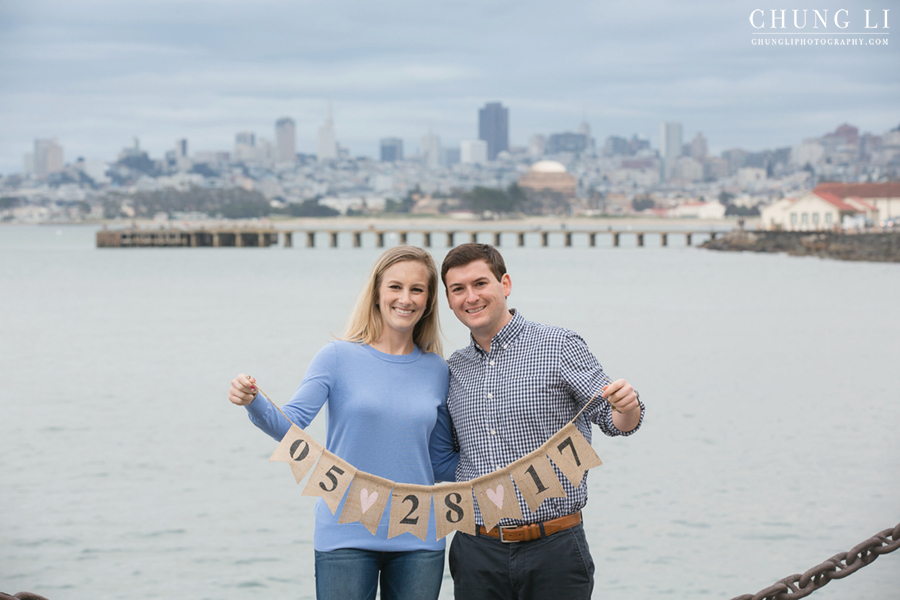 fort point golden gate bridge engagement photographer