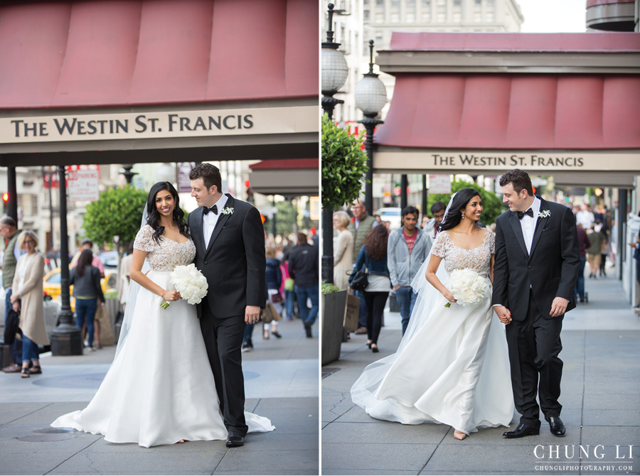 westin st francis wedding photographer
