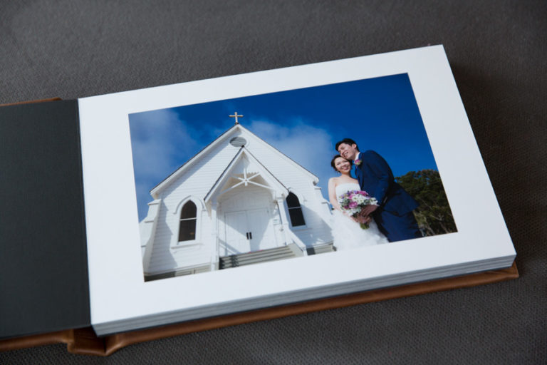 wedding album in sausalito