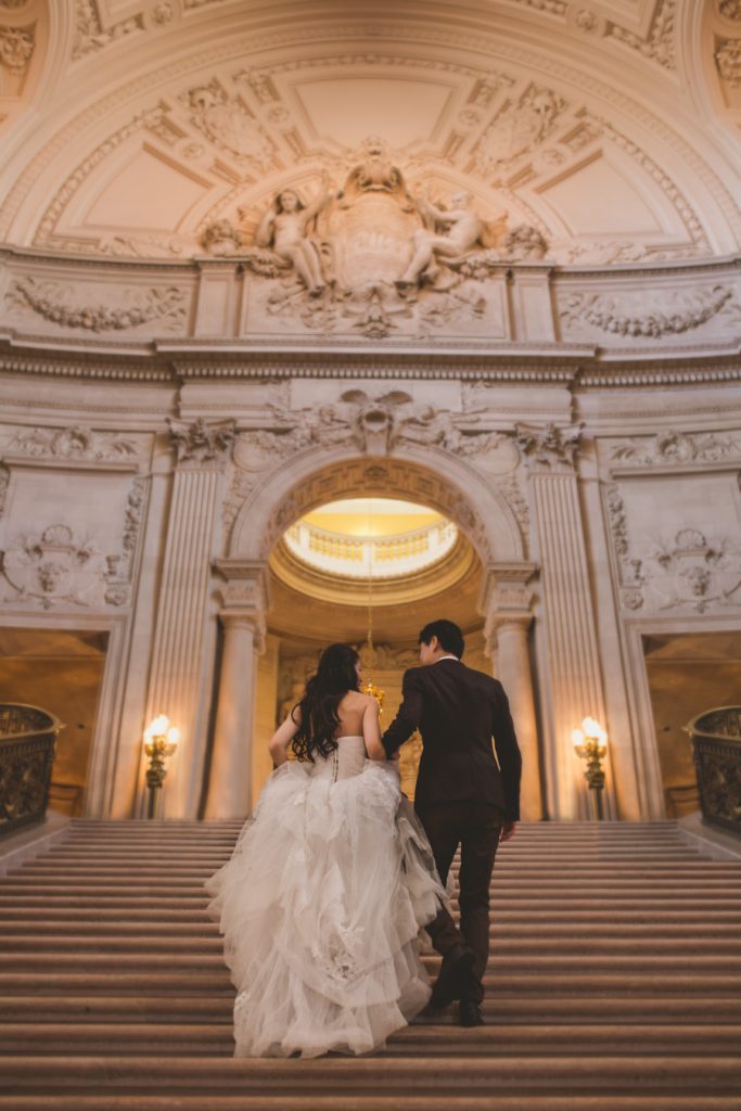 city hall wedding photographer san francisco